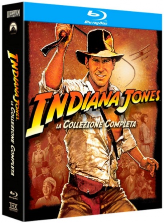 Locandina italiana DVD e BLU RAY Indiana Jones - La Collezione Completa 