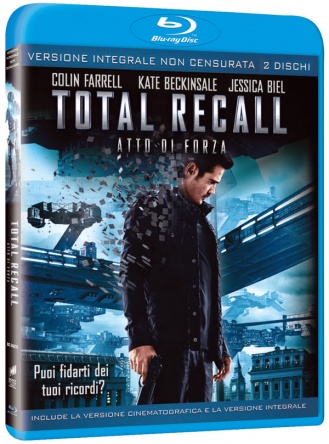 Locandina italiana DVD e BLU RAY Total Recall - Atto di forza 