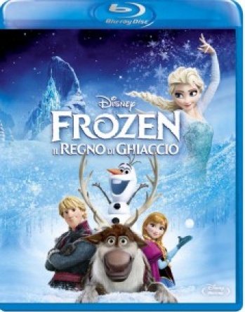 Locandina italiana DVD e BLU RAY Frozen - Il regno di ghiaccio 