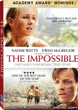 Locandina italiana DVD e BLU RAY The Impossible 