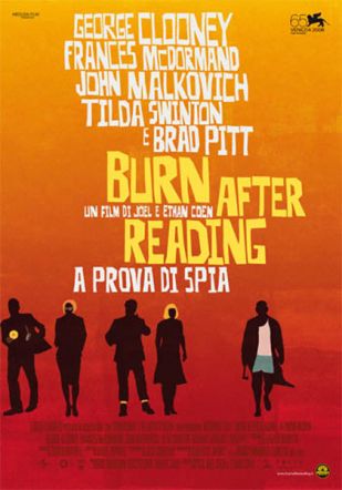 Locandina italiana Burn After Reading - A prova di spia 