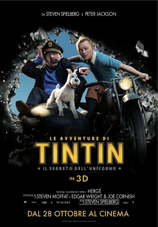 Locandina italiana Le avventure di Tintin - Il segreto dell'Unicorno 