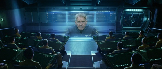 Ender's Game - Harrison Ford 'Colonnello Hyram Graff' in una foto di scena - Ender's Game