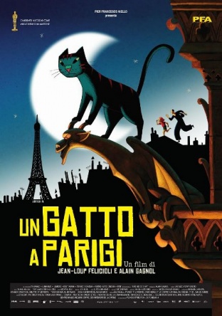 Locandina italiana Un gatto a Parigi 