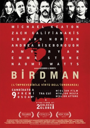 Locandina italiana Birdman o (L'imprevedibile virtù dell'ignoranza) 