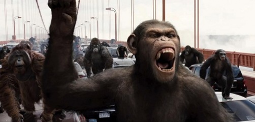 L'alba del pianeta delle scimmie - Andy Serkis 'Caesar' in una foto di scena - L'alba del pianeta delle scimmie