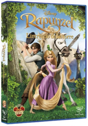 Locandina italiana DVD e BLU RAY Rapunzel-L'intreccio della torre 