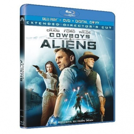 Locandina italiana DVD e BLU RAY Cowboys and Aliens 