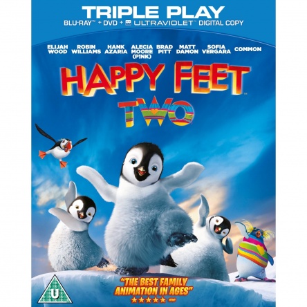 Locandina italiana DVD e BLU RAY Happy Feet 2 