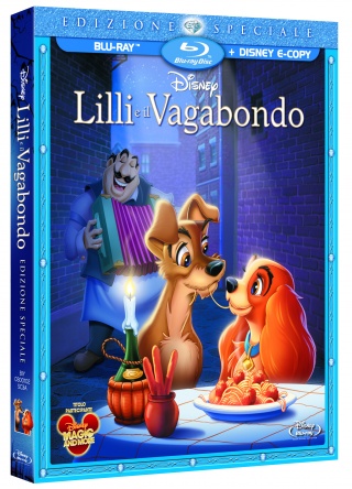 Locandina italiana DVD e BLU RAY Lilli e il Vagabondo 