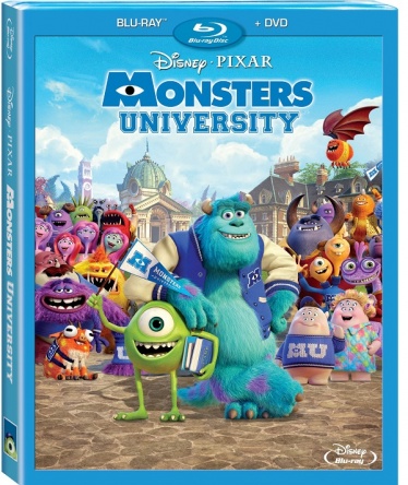 Locandina italiana DVD e BLU RAY Monsters University 