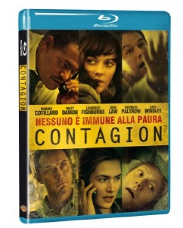Locandina italiana DVD e BLU RAY Contagion 