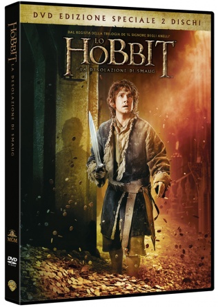Locandina italiana DVD e BLU RAY Lo Hobbit: La desolazione di Smaug 