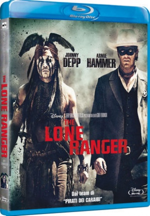 Locandina italiana DVD e BLU RAY The Lone Ranger 