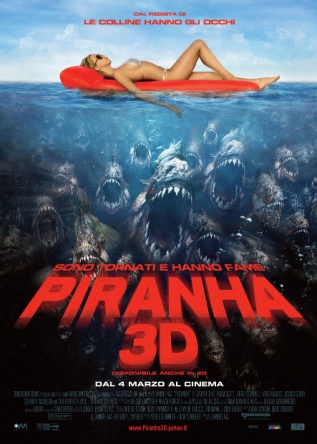 Locandina italiana Piranha 3D 
