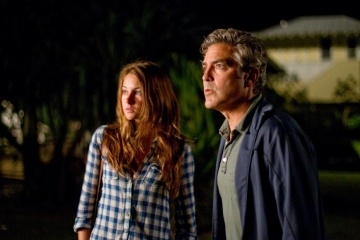 Paradiso amaro - Shailene Woodley 'Alexandra' con George Clooney 'Matt King' in una foto di scena - Paradiso amaro