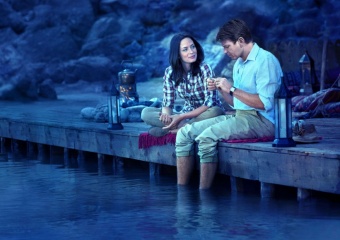 Il pescatore di sogni - Emily Blunt 'Harriet Chetwode-Talbot' con Ewan McGregor 'Alfred (Fred) Jones' in una foto di scena - Il pescatore di sogni