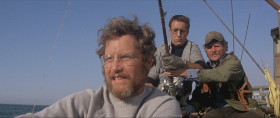 Lo squalo - (L to R): Richard Dreyfuss 'Hooper', Roy Scheider 'Brody' e Robert Shaw 'Quint' in una foto di scena - Lo Squalo