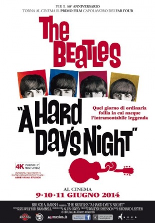 Locandina italiana The Beatles - A Hard Day's Night 
