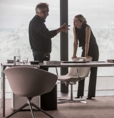 Spectre-007 - Il regista Sam Mendes con Léa Seydoux 'Madeleine Swann' sul set - Spectre - 007