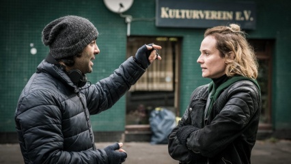 Oltre la notte - Il regista Fatih Akin con Diane Kruger 'Katja Sekerci' sul set - Oltre la notte