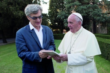 Papa Francesco-Un uomo di parola - Il regista Wim Wenders con Jorge Mario Bergoglio - Papa Francesco - Un uomo di parola