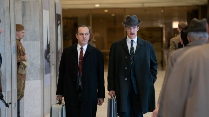 L'ombra delle spie - (L to R): Merab Ninidze 'Oleg Penkovsky' e Benedict Cumberbatch 'Greville Wynne' in una foto di scena - L'ombra delle spie